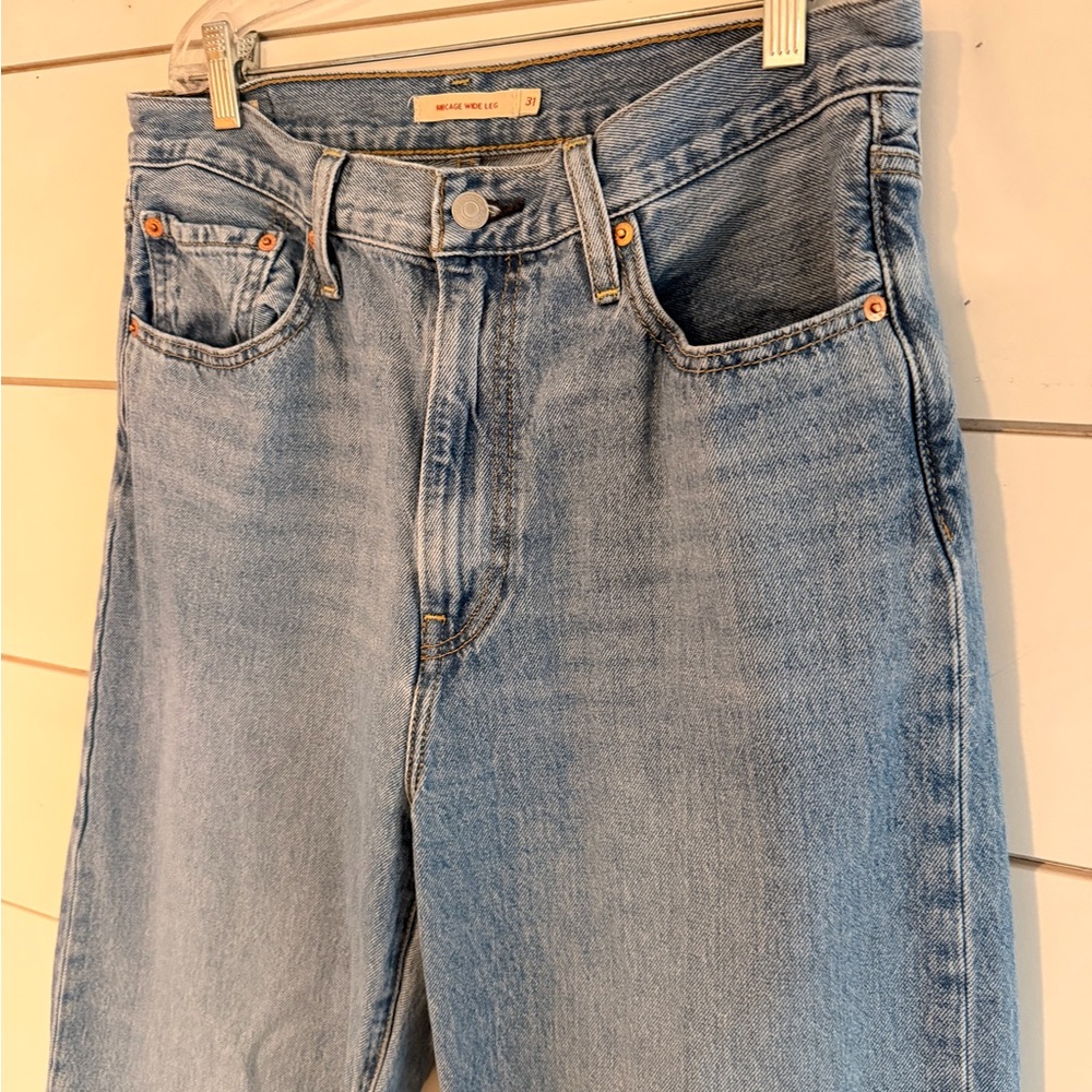 Levi's Rib Cage Wide Leg Light Blue Jeans